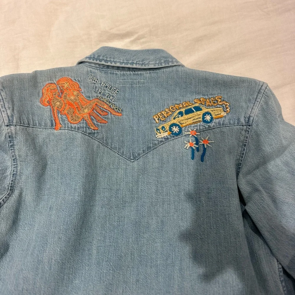 Mother denim Embroidered Denim Shirt - Picture 4 of 4